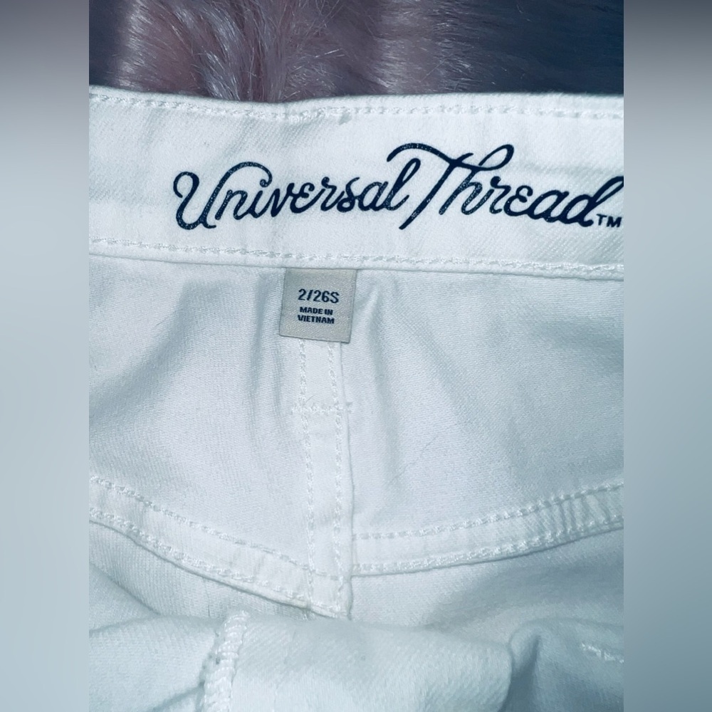 Universal Thread Mid Rise Skinny Ankle Jean Sz. 2/26short Frayed Hem - Picture 7 of 15